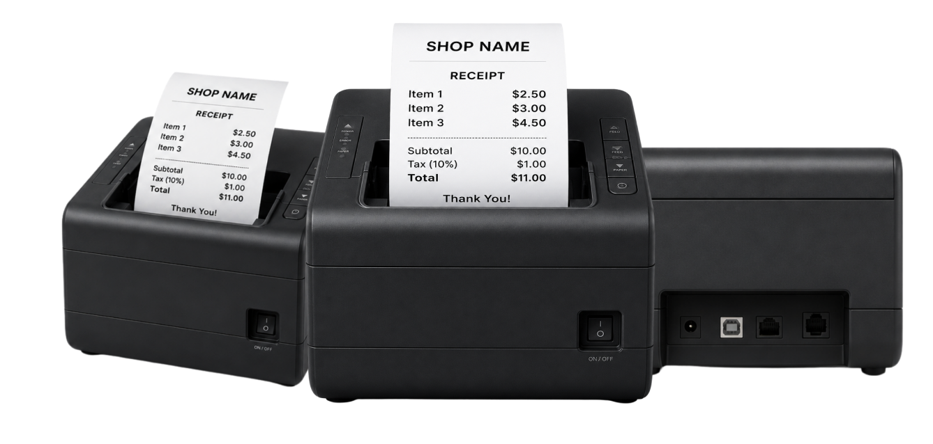 Three Receipt Printers